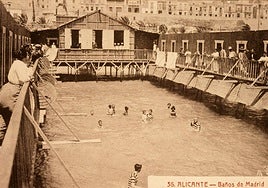 Interior de Balneario. 1910. Colección de postales.