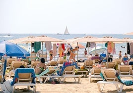 Una playa de Alicante durante el fin de semana.