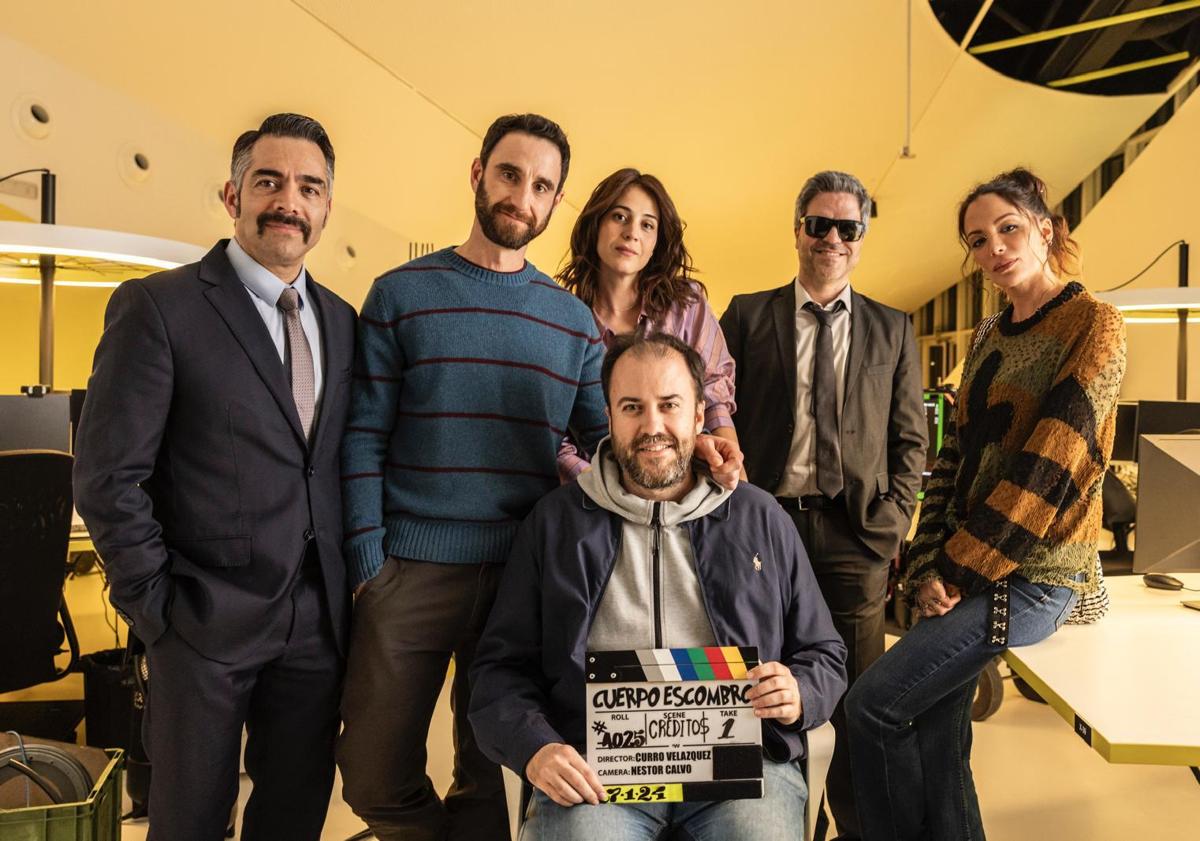 Imagen principal - Momentos de rodaje de la película.