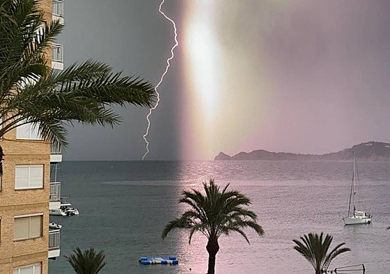Imagen tomada desde el puerto de Jávea.