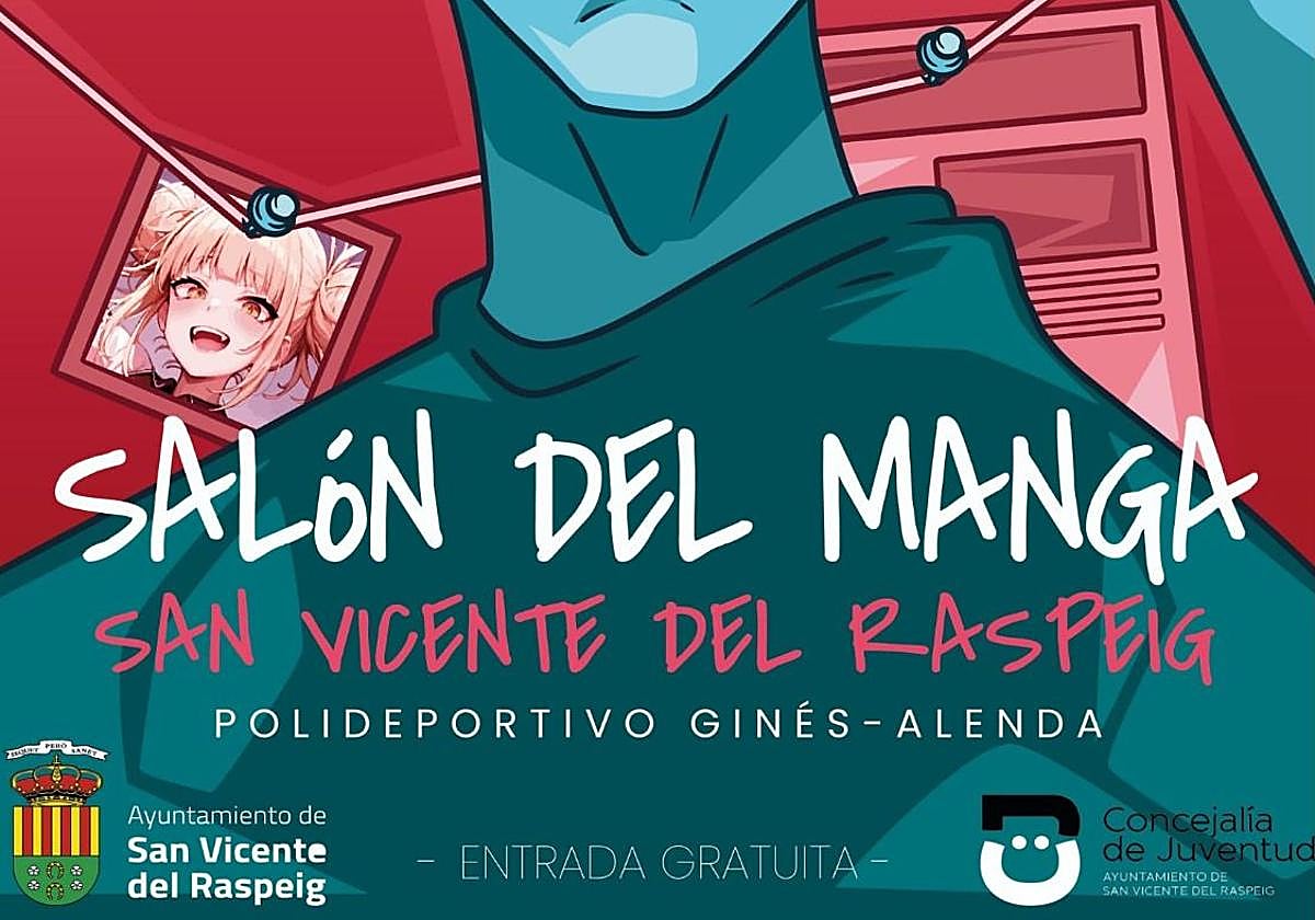 Cartel promocional del Salón del Manga en San Vicente del Raspeig.