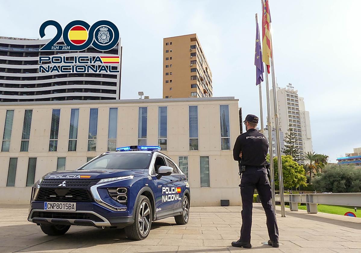 Patrulla de la Policía Nacional de Benidorm.