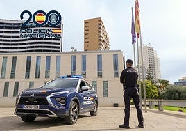 Patrulla de la Policía Nacional de Benidorm.