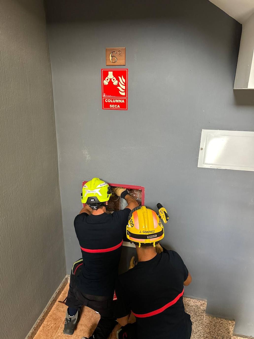 Inspecciones técnicas de las &#039;columnas secas&#039; antiincendios en El Campello