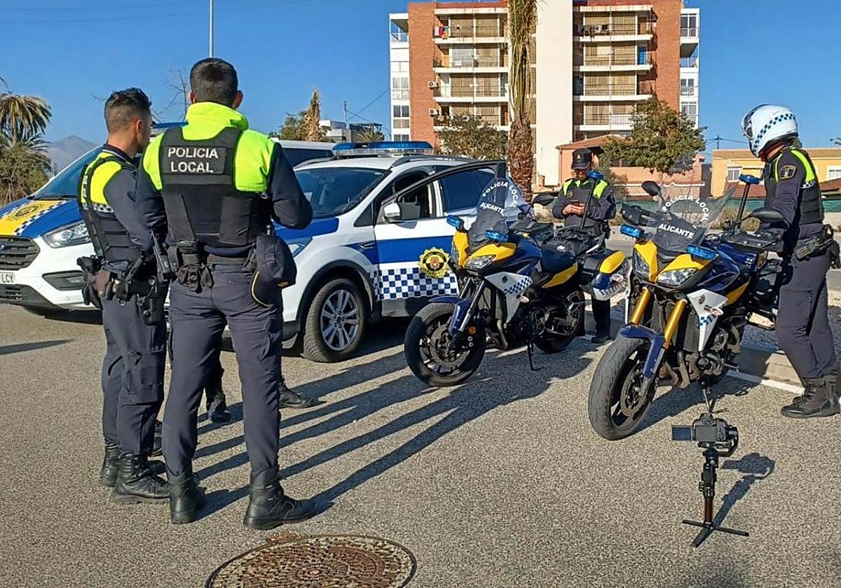 La Policía Local de Alicante.
