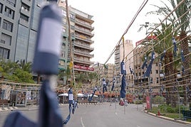 Terremoto final de una mascletà en Luceros.
