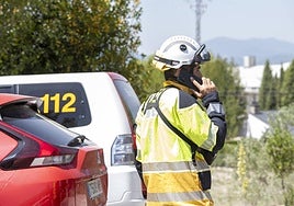 Imagen de archivo de un bombero forestal.