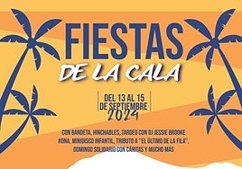 Cartel de las fiestas de La Cala 2024.