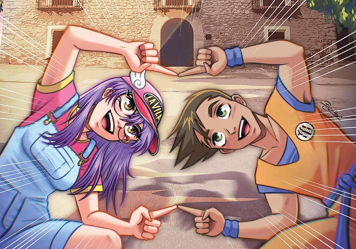 Cartel promocional de la Feria del Manga y Cultura Japonesa en La Vila.