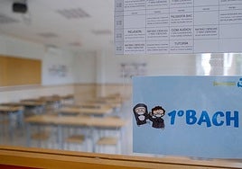 Aula escolar preparada para el inicio de curso.