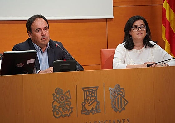 El portavoz de los populares en Les Corts, Juanfran Pérez.