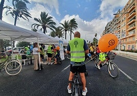 Imagen de la pasada edición del Día de la Bici en Alicante.