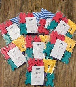 Bañadores de la empresa.