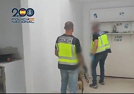 Imágenes del laboratorio de drogas oculto en una vivienda de Teulada.