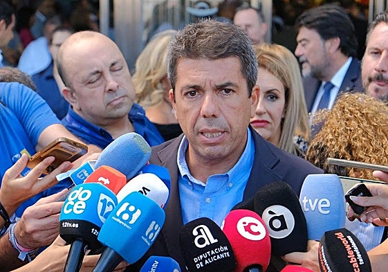 El presidente de la Generalitat, Carlos Mazón, este viernes en Alicante Gastronómica.