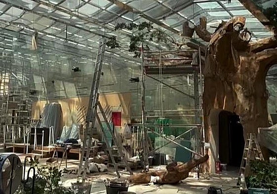 Las obras avanzan en el interior del nuevo restaurante Voltereta Alicante.