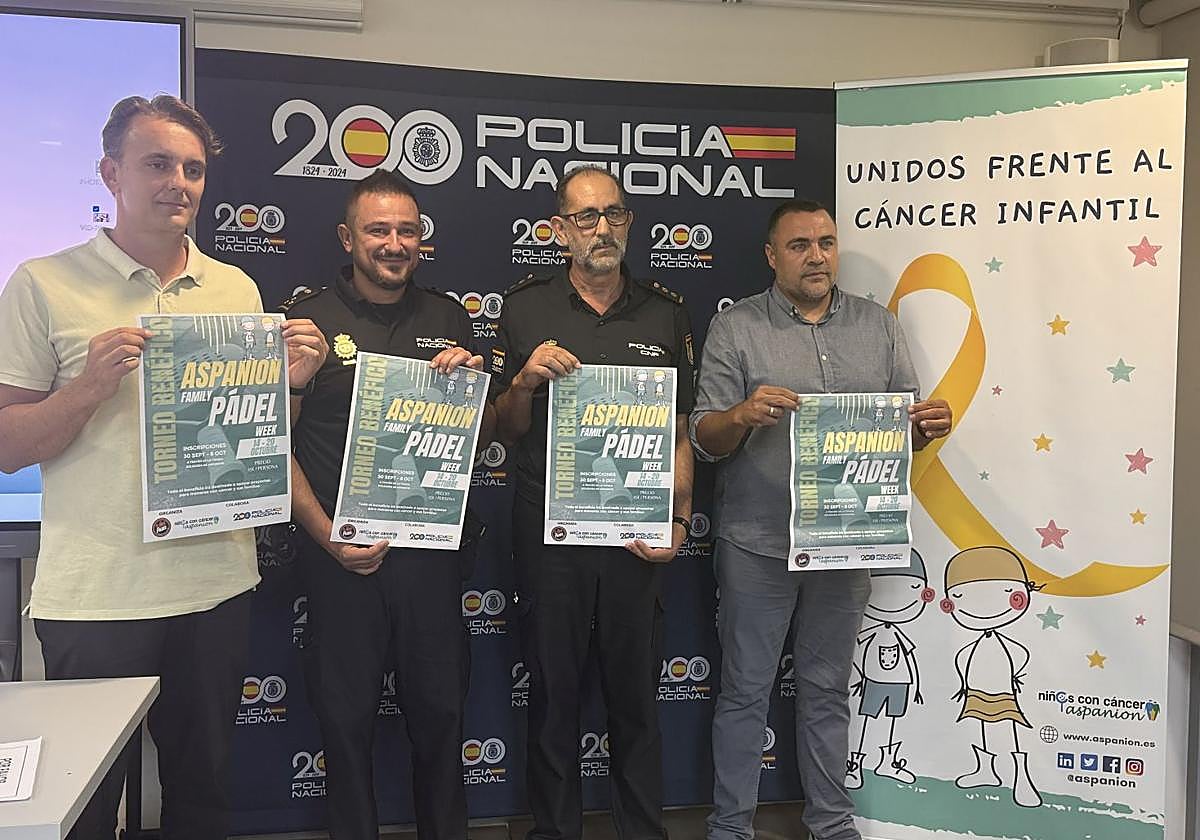 Presentación del torneo benéfico.