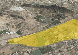 Área donde está previsto el nuevo parque empresarial de Pla-Salinetas.
