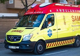 Ambulancia del Servicio de Ayuda Médica Urgente.