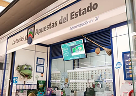 Administración de Lotería en imagen de archivo.