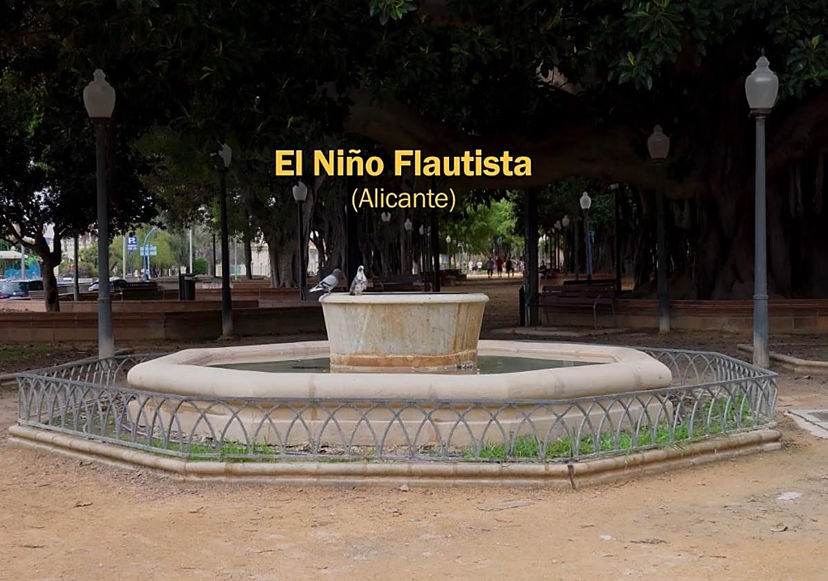 Imagen de la supuesta desaparición de la estatua alicantina compartida en redes sociales.