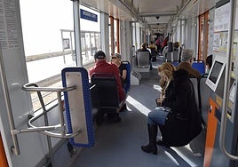 Uno de los viajes del TRAM de Alicante.