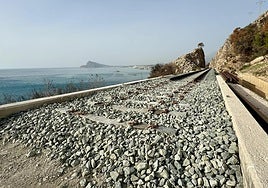 Obras en la Línea 9 del TRAM d'Alacant.