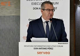 Toni Pérez, esta mañana en Madrid