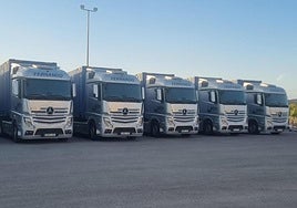 Nuevos camiones de la flota de FTM Group.