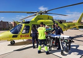 El helipuerto del Hospital General de Alicante lleva nueve meses en funcionamiento.