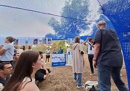 El proyecto ha consistido en la creación de una estructura tensada con telas de rejilla.