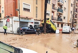 Zonas afectadas por la DANA en Valencia.