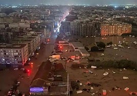 Devastadores efectos de la DANA en la provincia de Valencia.