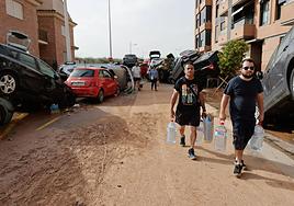 Efectos de la DANA en Paiporta.