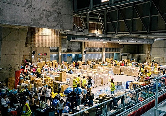 Donaciones en el Centro de Tecnificación de Alicante.