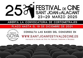 Cartel del Festival de Cine de Sant Joan.