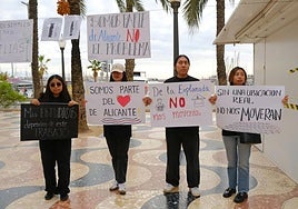 Manifestación de los comerciantes en octubre.