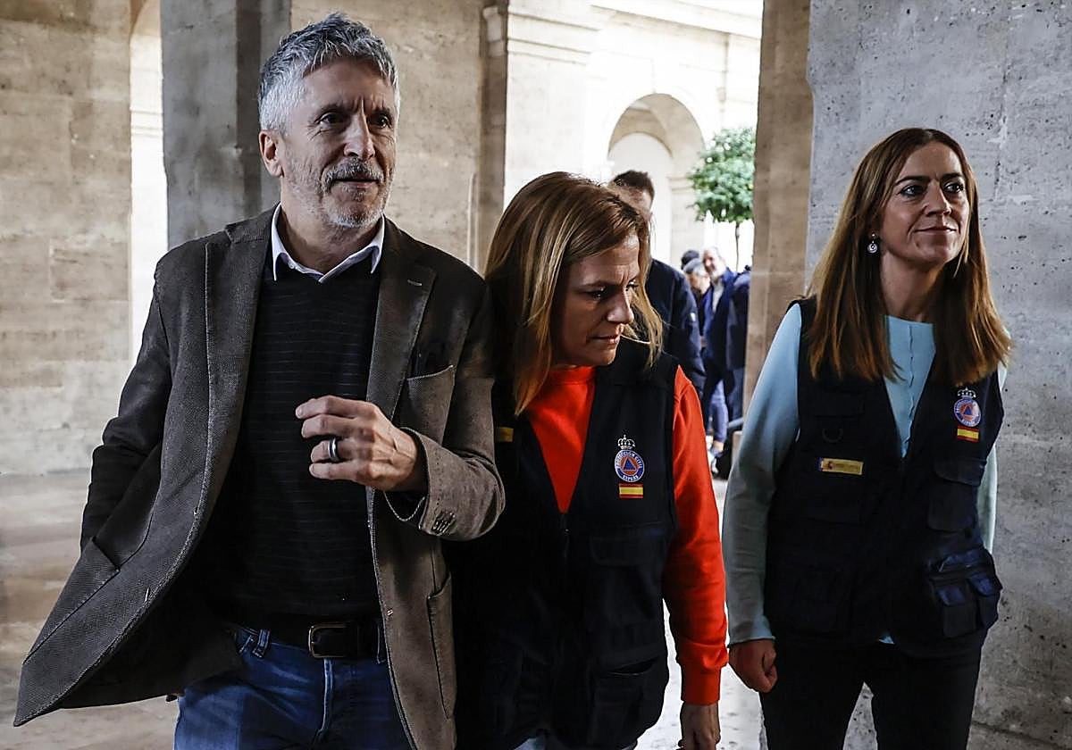 Marlaska y Pilar Bernabé infoman tras la reunión del Cecopi sobre situación de la DANA en Valencia