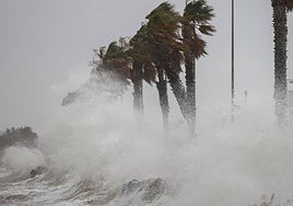 Temporal marítimo de viento.