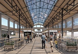 Recreación del futuro Mercado de Elche.