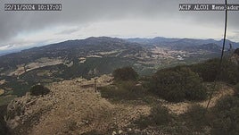 Imagen de la cámara del radar de Avamet en Alcoi.