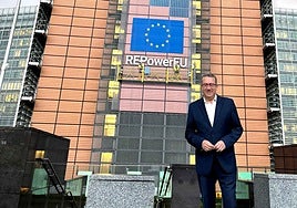 Toni Pérez, hoy, en la sede de la Comisión Europea en Bruselas