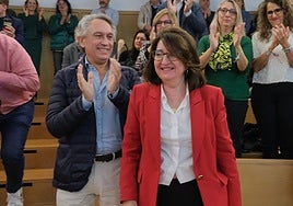 Amparo Navarro tras conocer que revalida su cargo como rectora de la UA.
