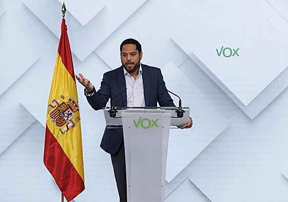 El secretario general de Vox Ignacio Garriga.
