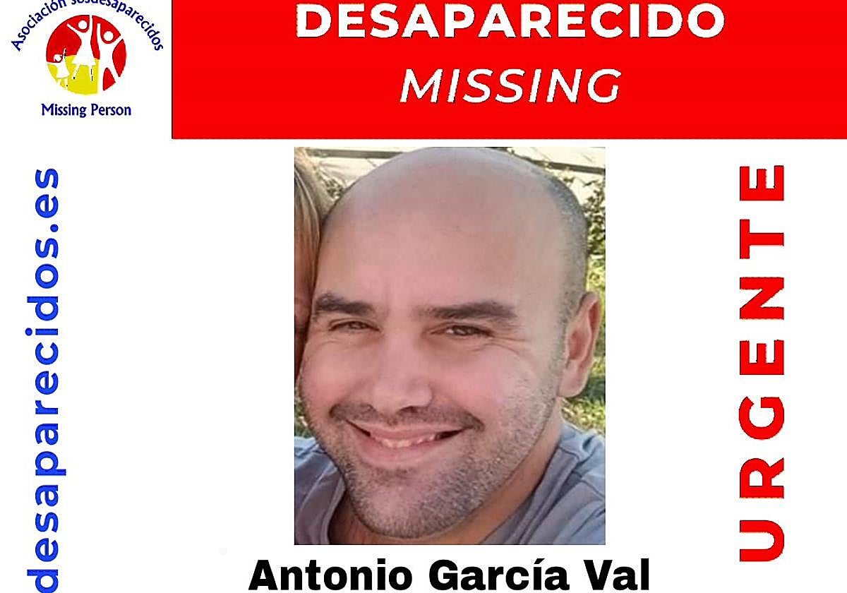 Search alert issued by the SOS Desaparecidos Association.