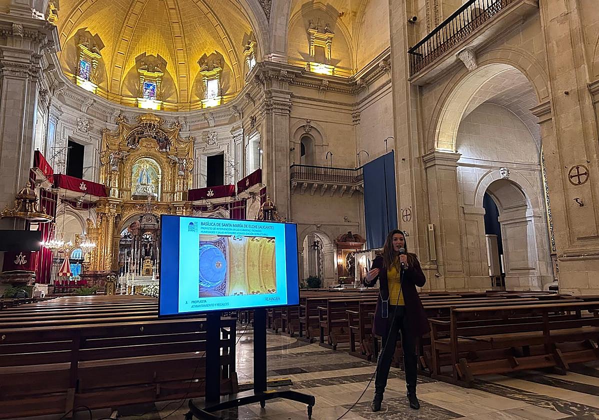 Presentación del proyecto de restauración parcial de la Basílica de Santa María de Elche.