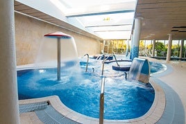 Jacuzzi de uno de los campings de Alicante.