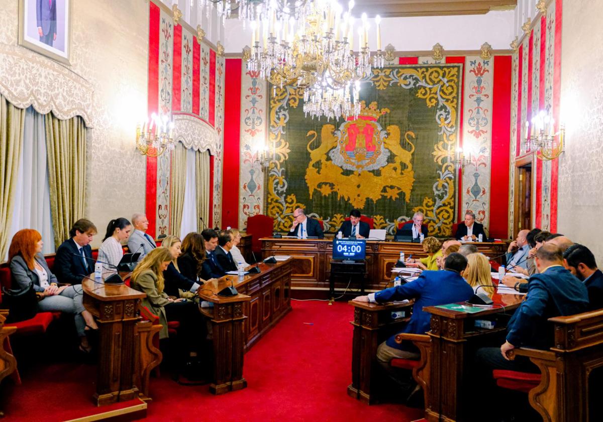 Pleno del Ayuntamiento de Alicante.