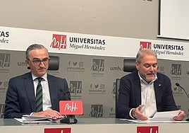 El rector de la UMH, Juan José Ruiz, este martes.
