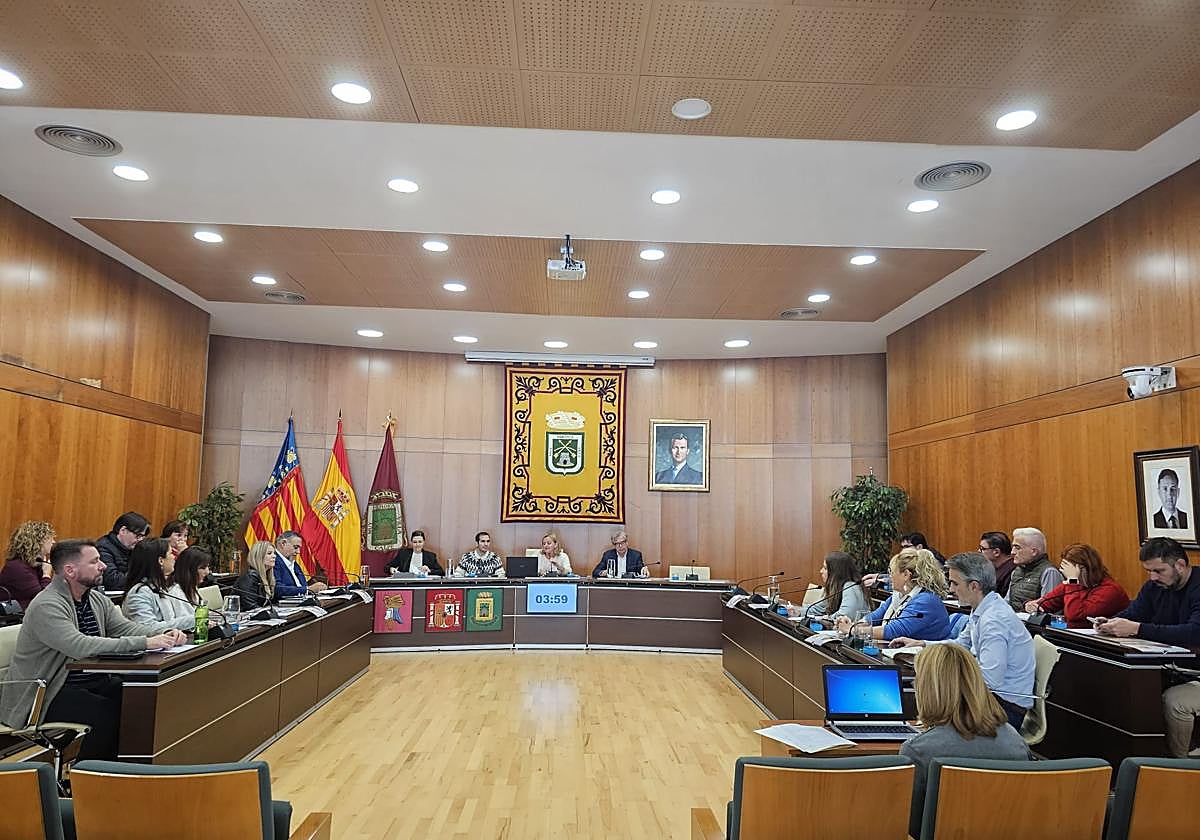 Imagen del pleno donde se ha aprobado la nueva tasa de basuras.